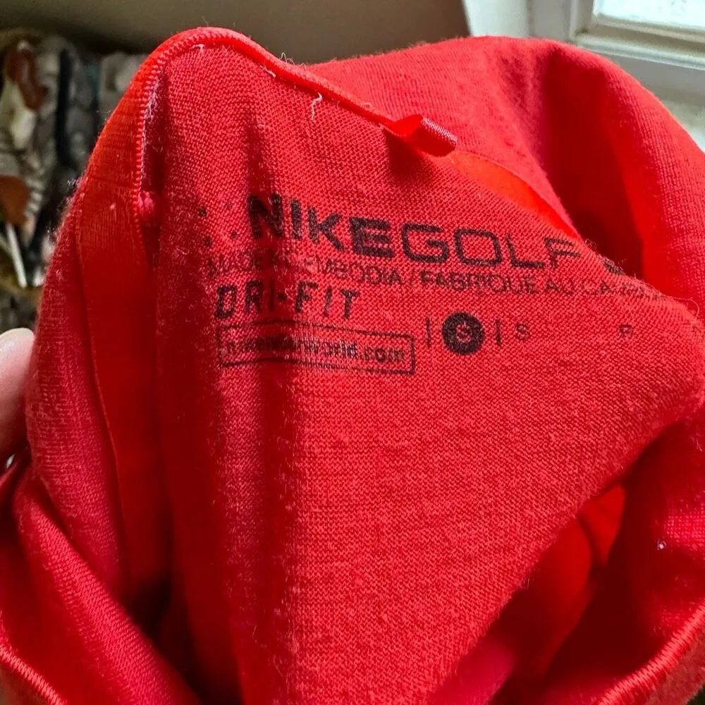 Nike Golf Women’s Small Red Wool Blend 1/4 Zip Pullover - Image 5