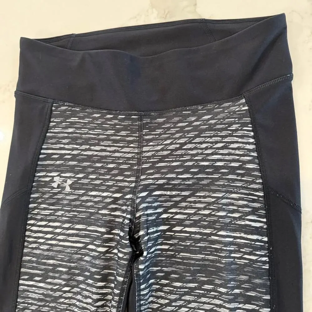 Under Armour HeatGear No-Slip Waistband Activewear Capris Womens Medium Leggings - Image 2