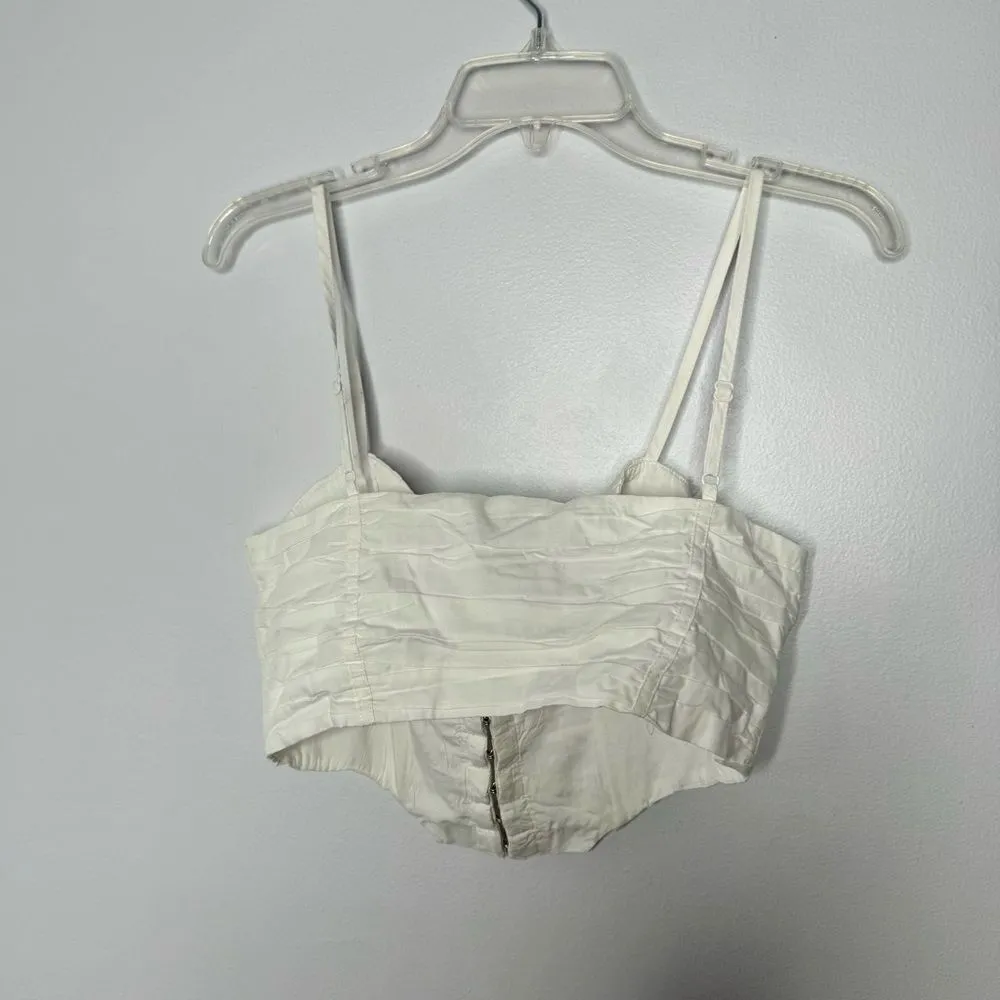 Princess Polly white crop top size 6 - Image 5