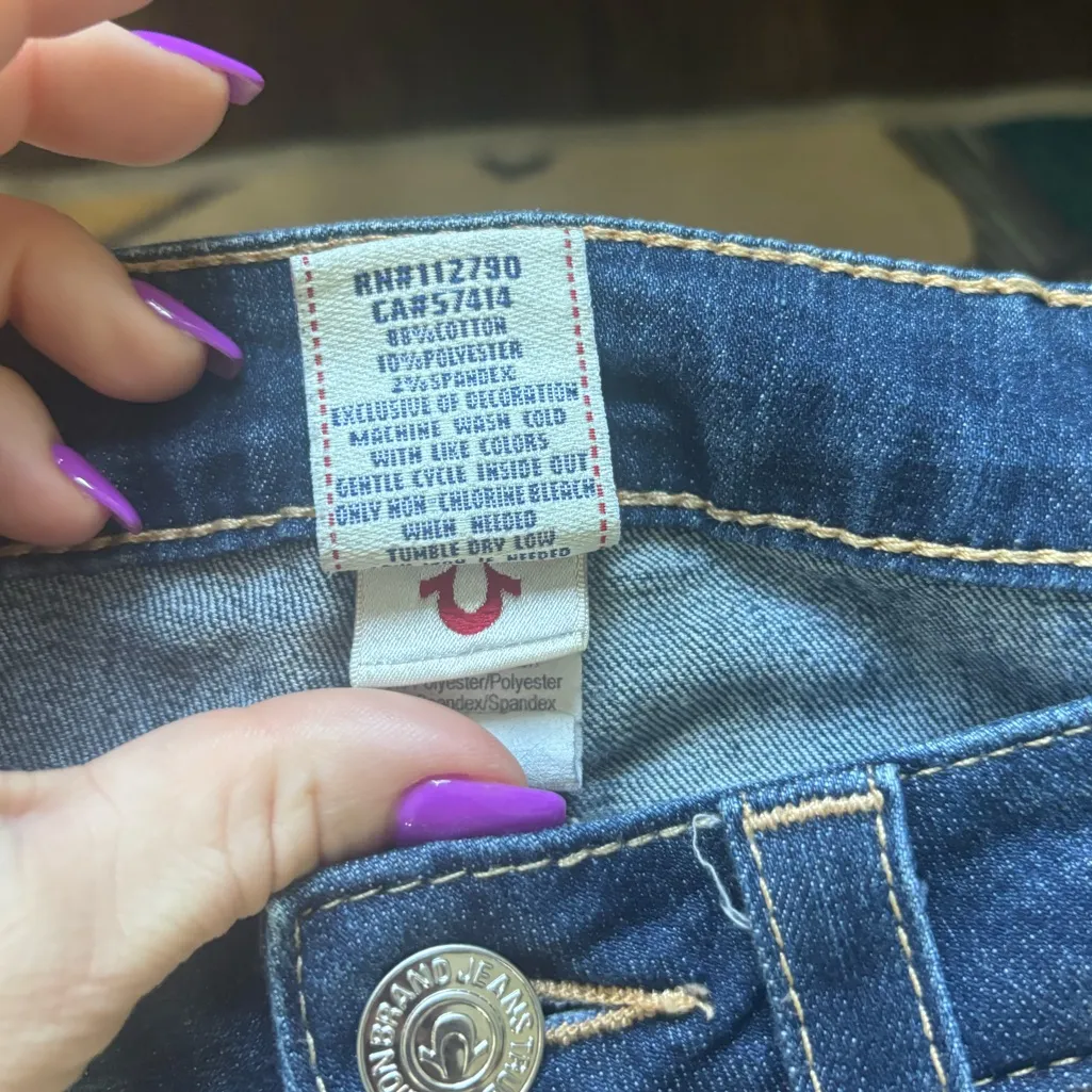 True Religion World Tour Y2K Low Rise Skinny Jeans 27 layered staple minimalist‎ - Image 8