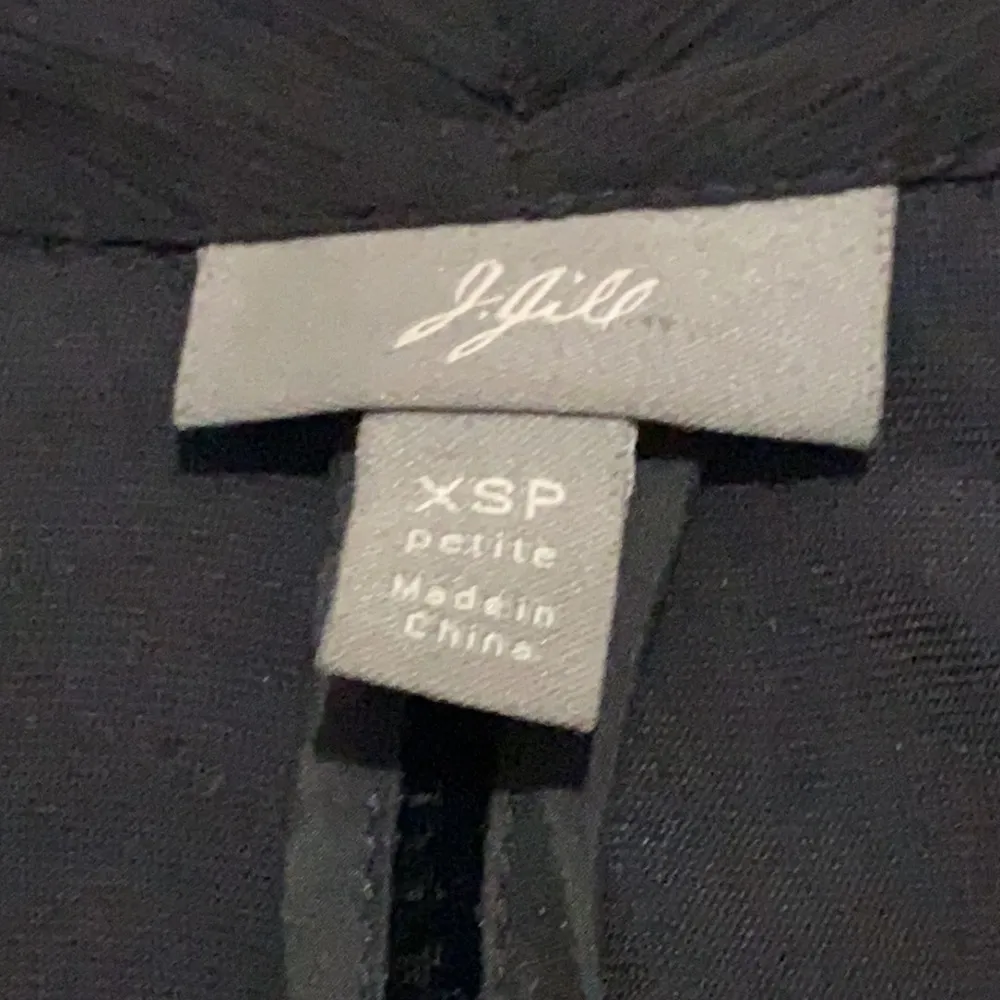 J.Jill chiffon neckline velvet black blazer size XSP business attire, soft - Image 6