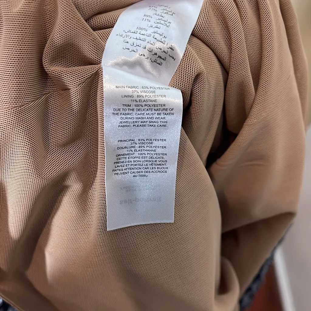 Self Portrait Sweetheart Azalea Blue Midi Length Dress Size‎ 2 - Image 14