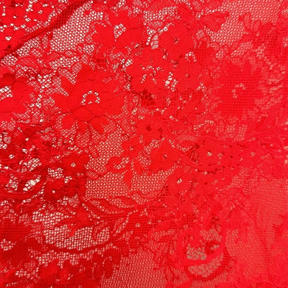 Three Floor Split Tease Dress Red Lacey size 0 - Image 6