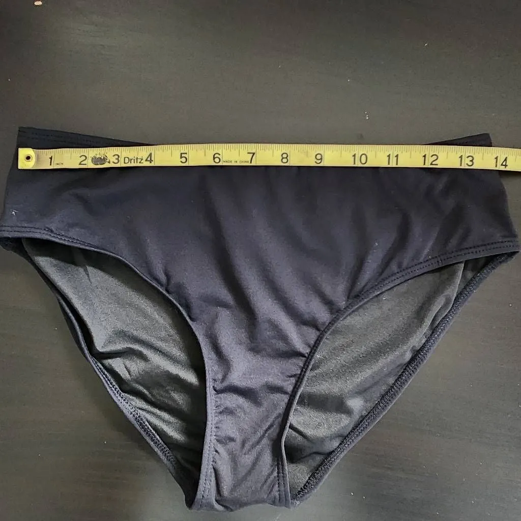 Tempt Me Colorful Print Tankini Swimsuit with Black Bottoms NWT Size Medium - Image 7