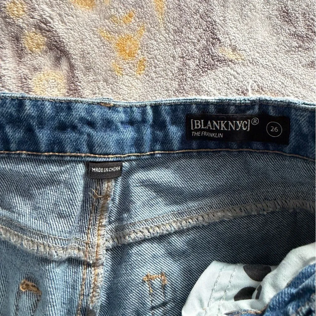 Blank NYC the Franklin ribcage wide leg jeans size 26 - Image 3