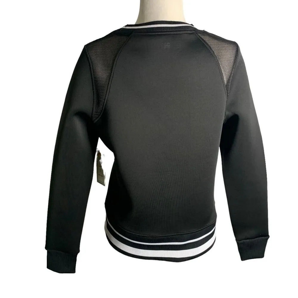 CC California Neoprene Scuba Pullover M Black Long Sleeve Sweatshirt Crewneck - Image 4