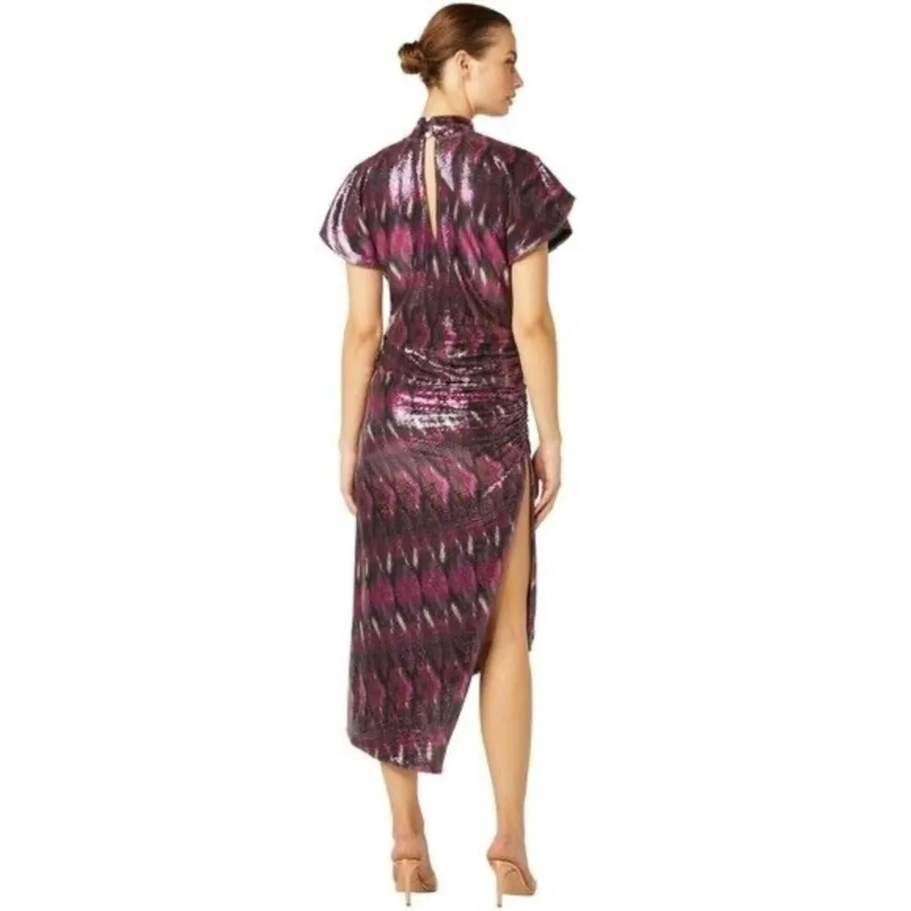 Misa Los Angeles Divia Dress in Fuchsia Ikat Sequin  size XS ladies - Image 3