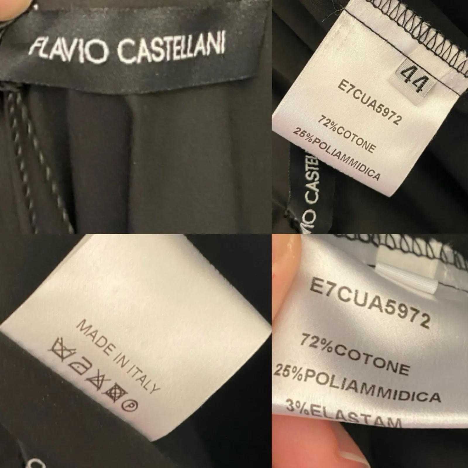 Flavio Castellani Frills Ruffle Poplin Maxi Dress Black Size 8 - Image 5