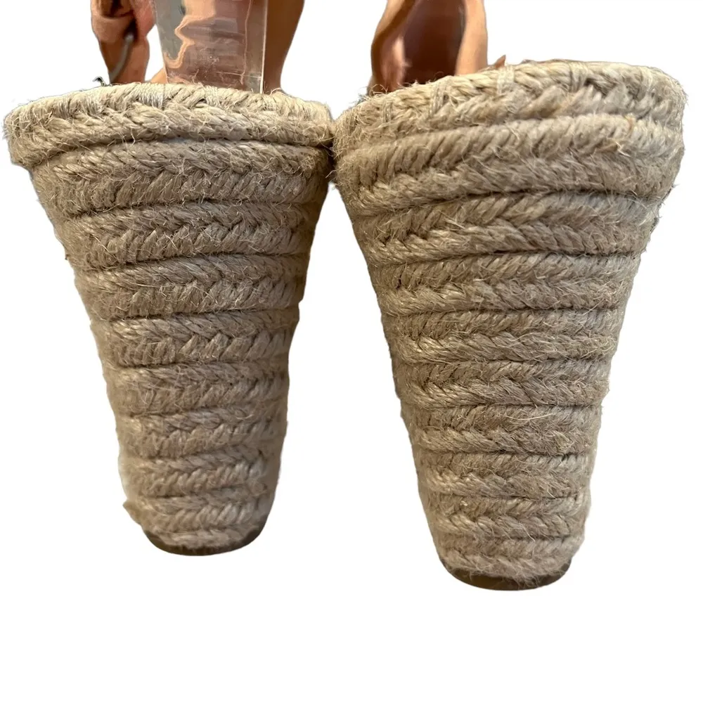 TOMS Monica Pink Suede Wedge Espadrilles - Image 8