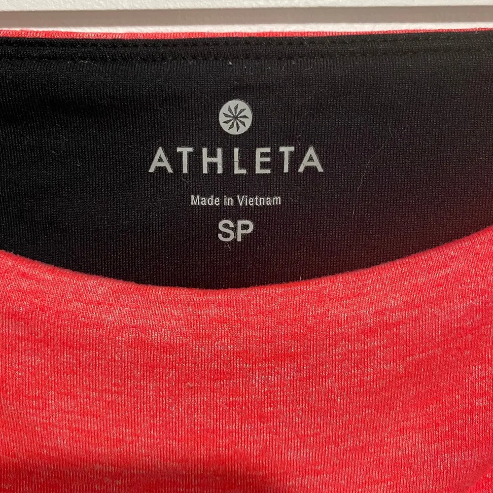 Athleta Pink Striped Cropped Leggings SP - Image 6
