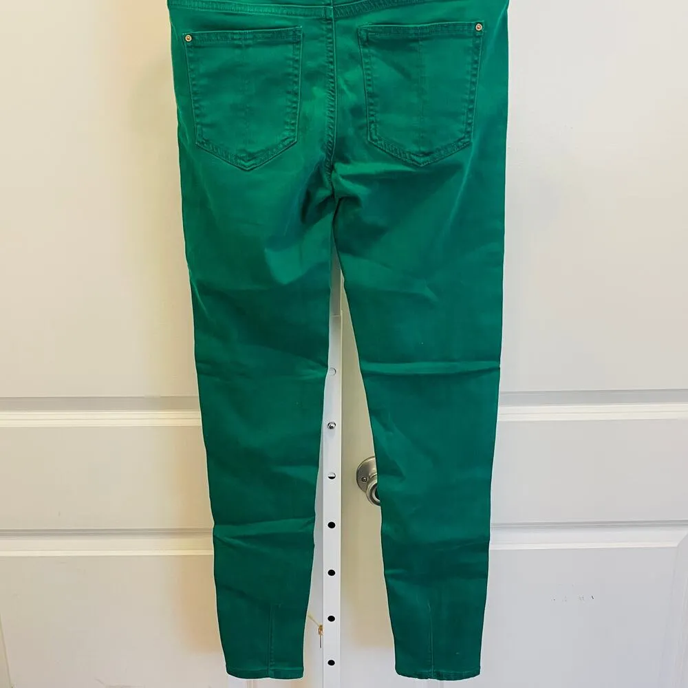 NWT Zara Z1975 Denim Jeans - Women Size 4 - Green - Image 8