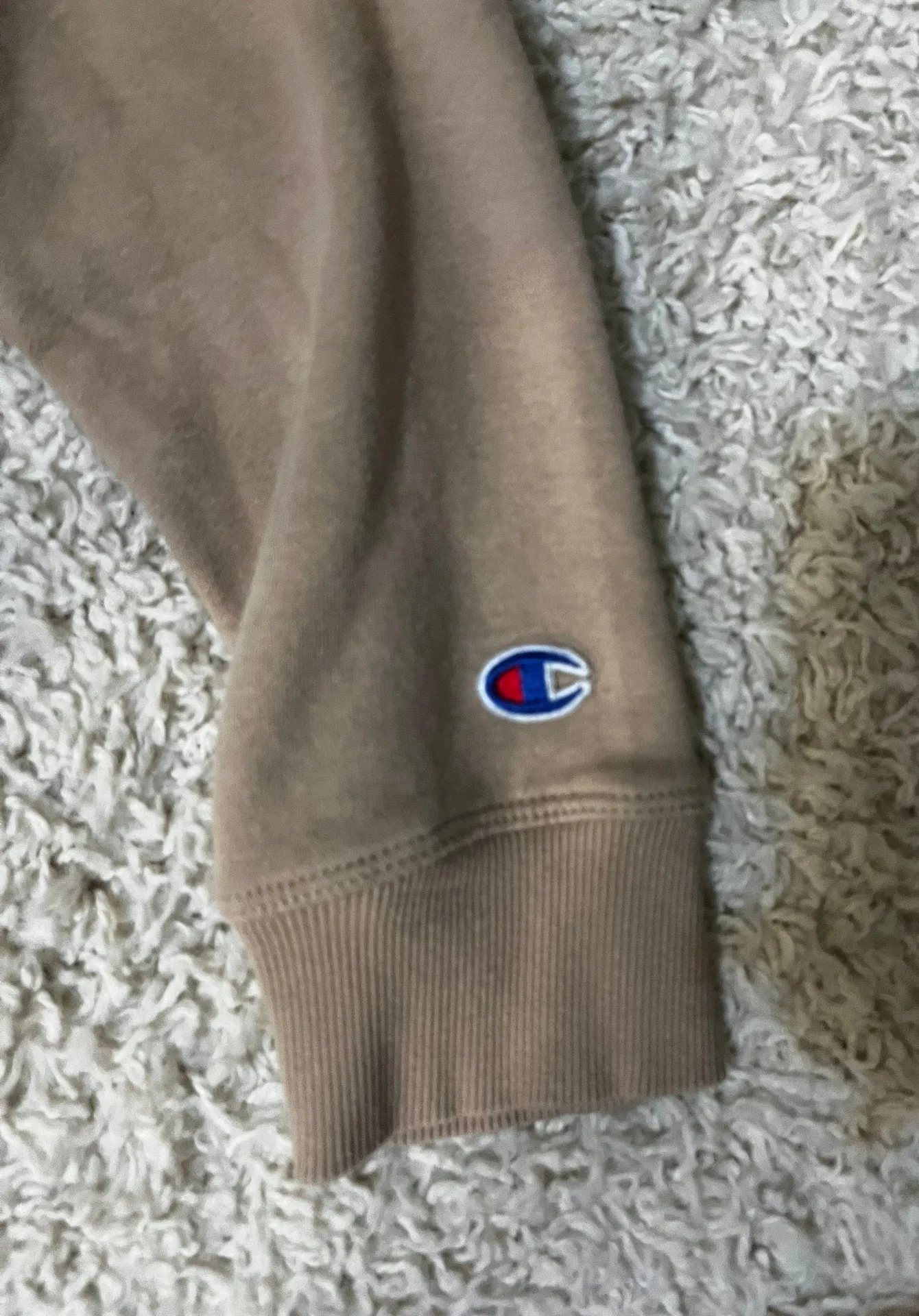 Champion Tan Quarter Zip Size Large - Image 3