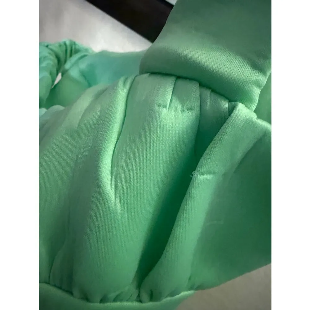 ASOS DESIGN structured 2-in-1 A-line and skater mini dress with ruffled bust - Image 5