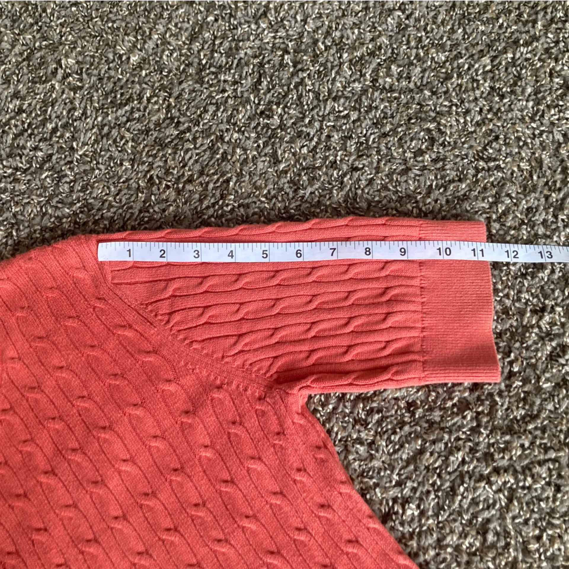 Knit Short Sleeve Sweater Size L - Image 5