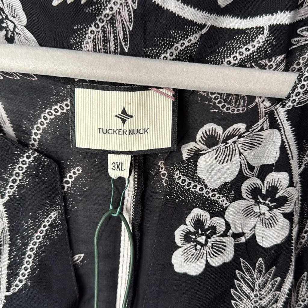 TUCKERNUCK Tnuck Beach Noir Bloom Caftan Dress‎ Coverup - Image 8