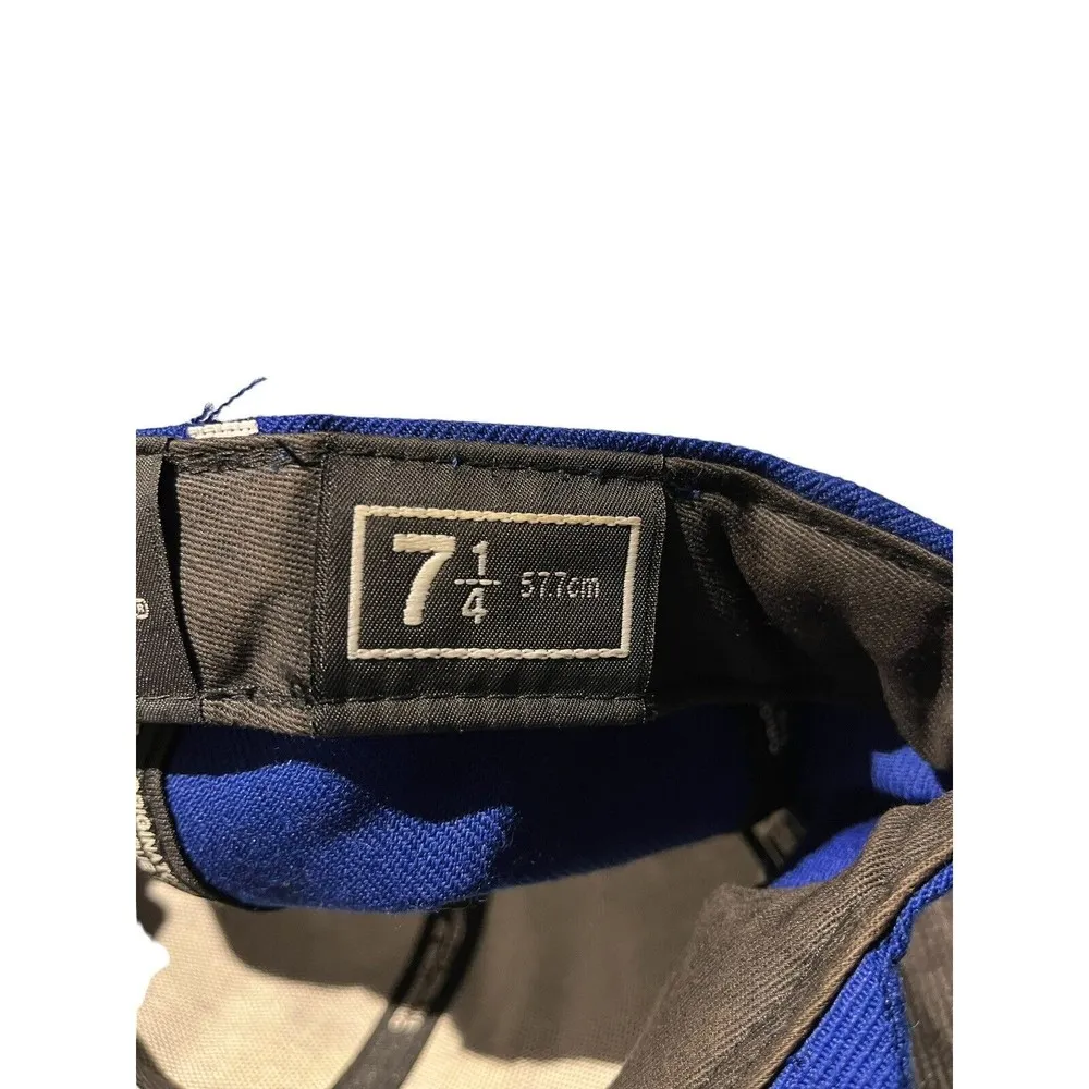 New Era 7 1/4 59 fifty New York Yankees blue tribal pinstripe cap hat - Image 4