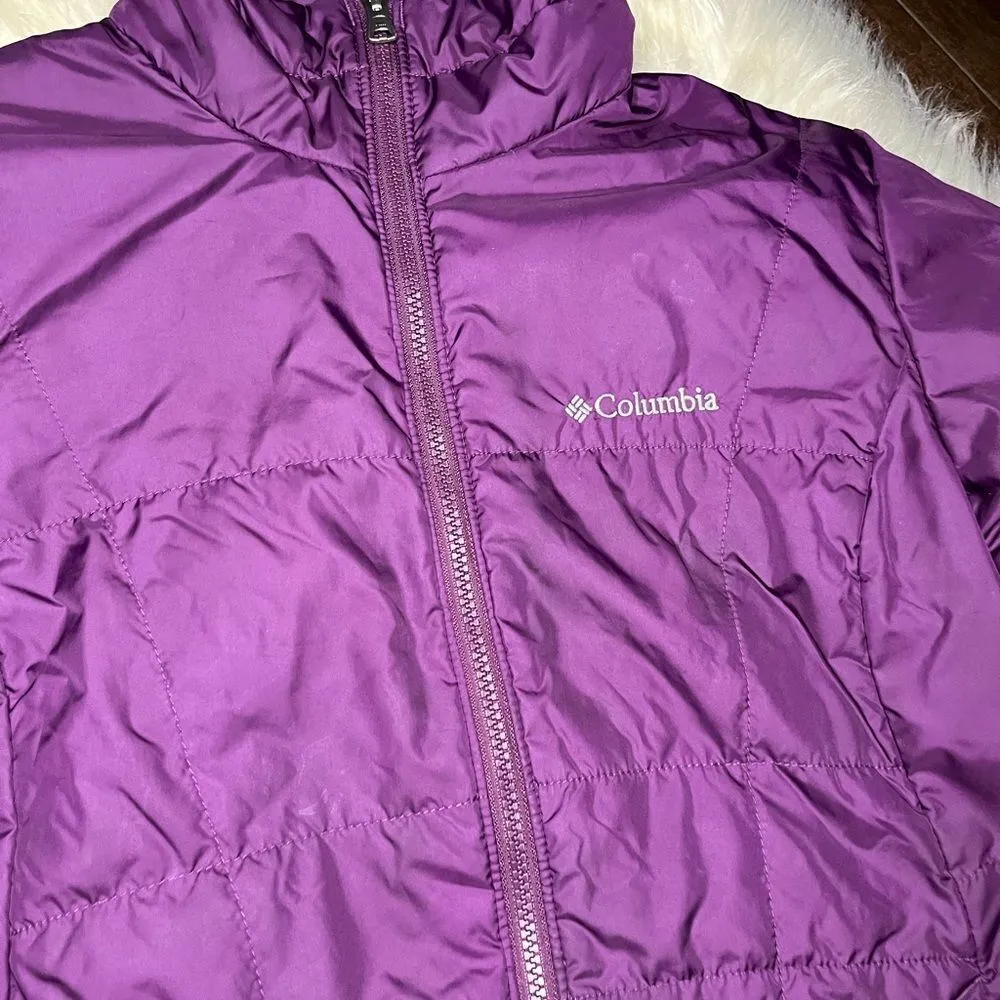 Columbia thermal coil purple Jacket Sz large - Image 2