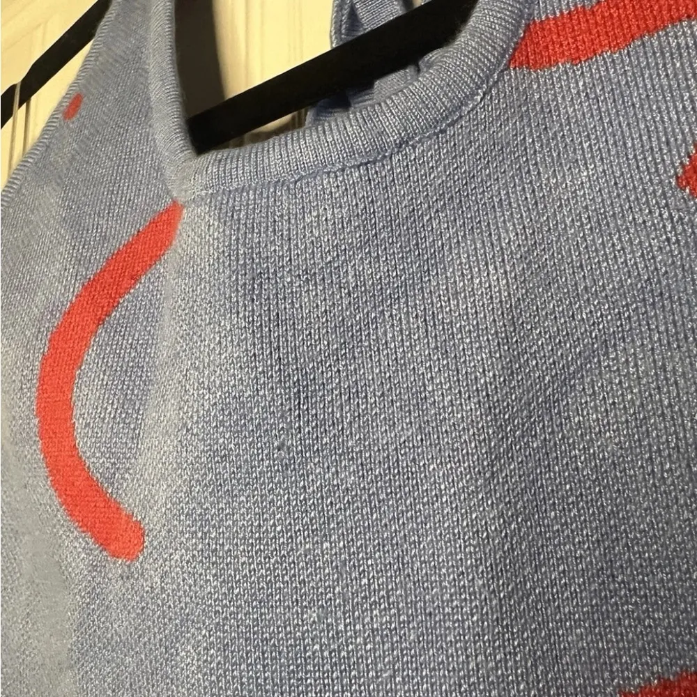 VRG GRL Knit Halter Mini Dress Blue Size 8 - Image 4