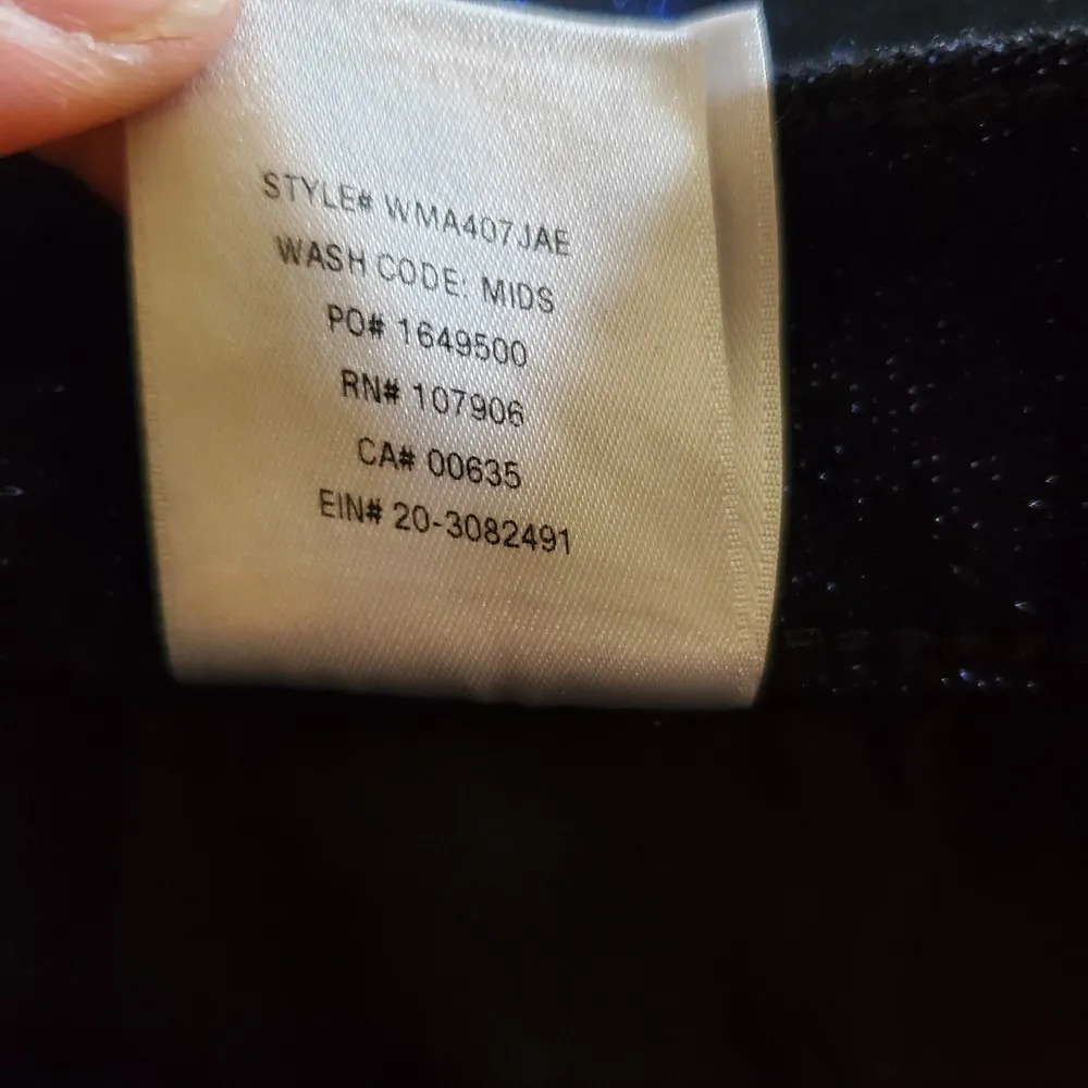 𝅺Hudson Nico super skinny midnight stellar metallic blue shimmer black jeans - Image 7