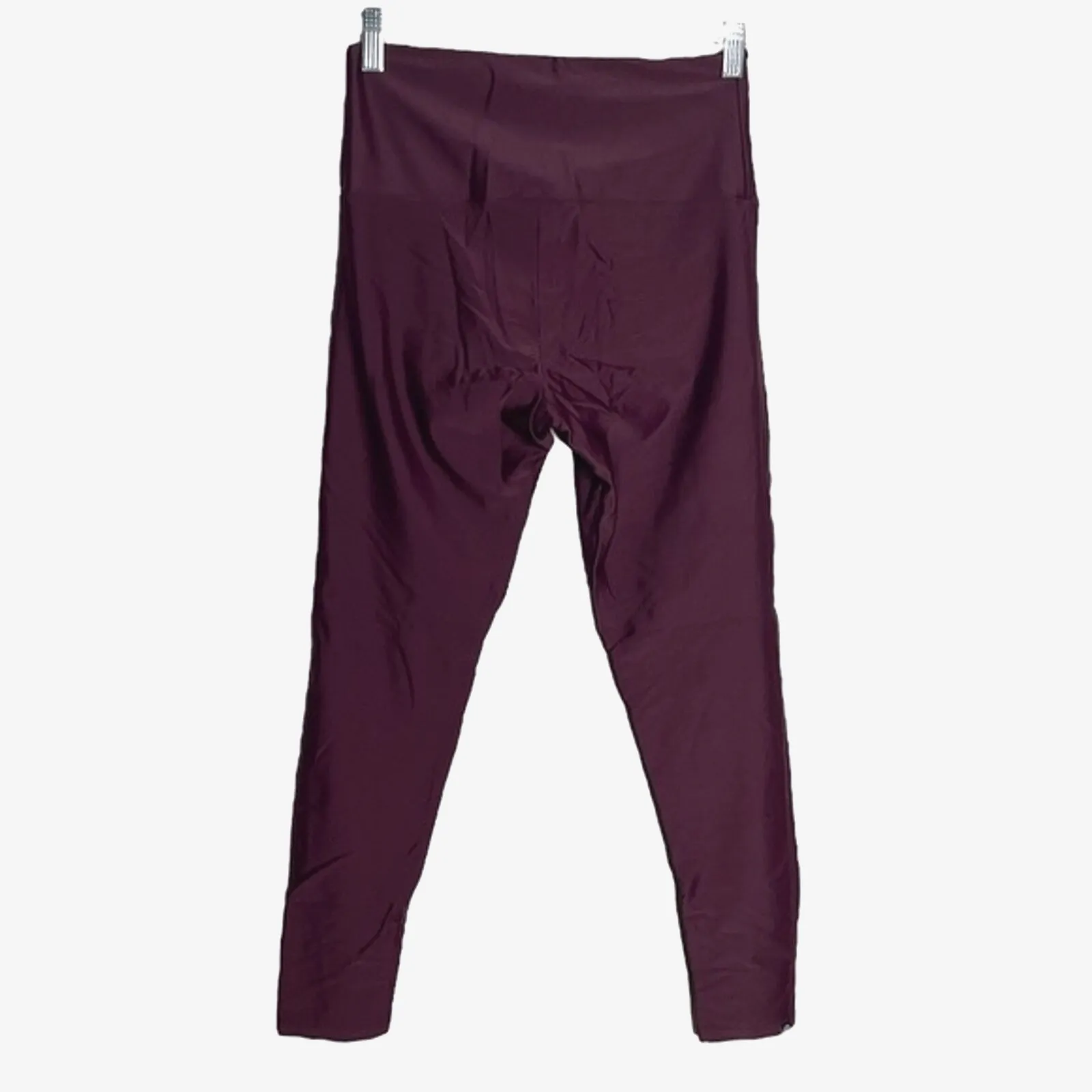 Onzie‎ Flow Pants Womens Medium Large Sporty Legging Burgundy Mesh Inserts Crop - Image 2