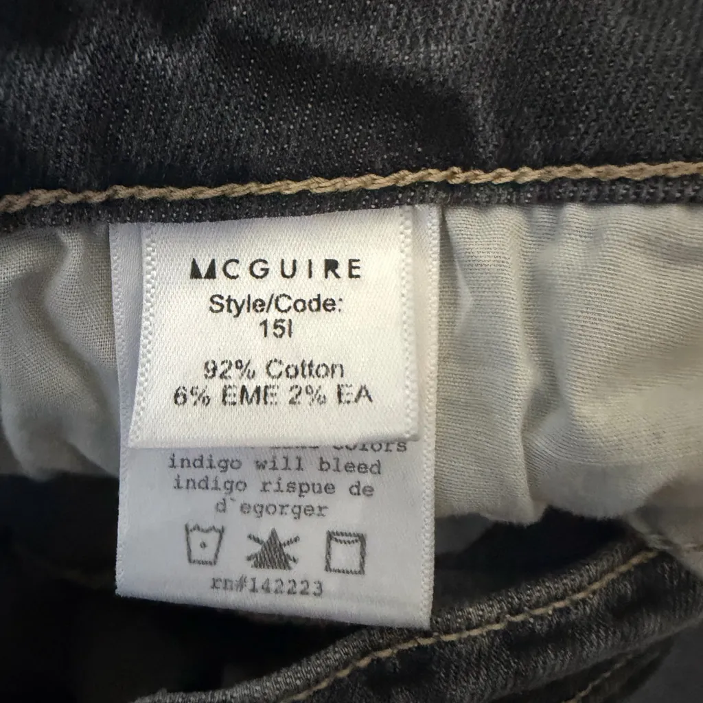 McGuire Denim Women's Light Gray Skinny Jeans! Size 28! Perfectly distressed! - Image 10