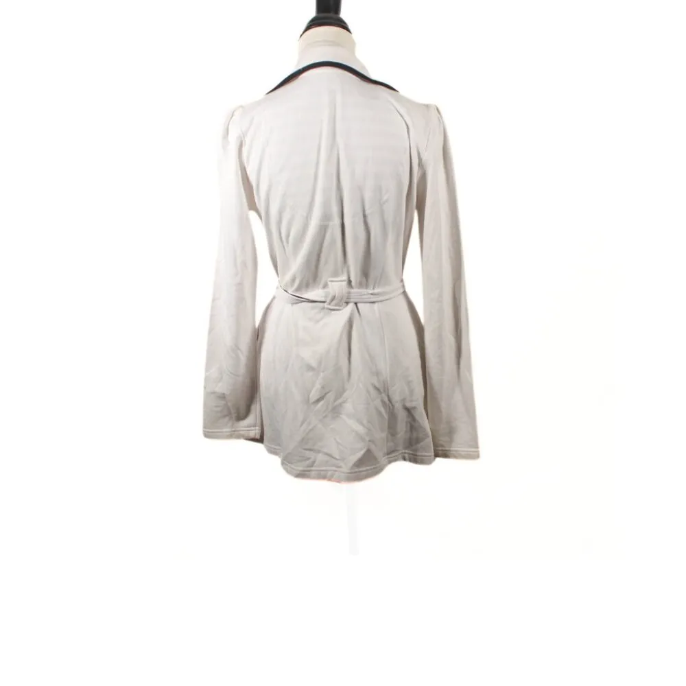 Vintage Y2K LA Kitty White Coat w/ Black Trim – Juniors L, Old Hollywood Chic Size undefined - Image 4