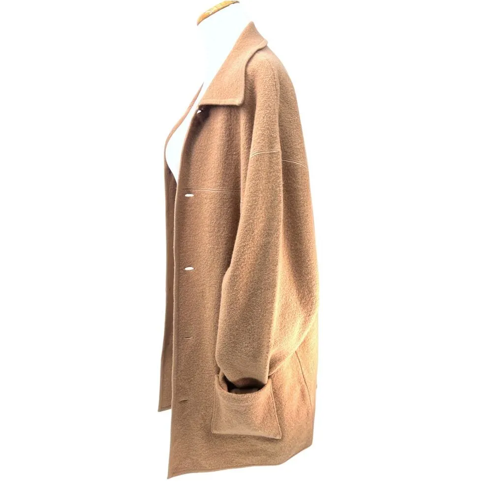 Barneys New York | XL |Pure Wool Knit Mid Length Jacket Knit Sweater Cardigan - Image 2