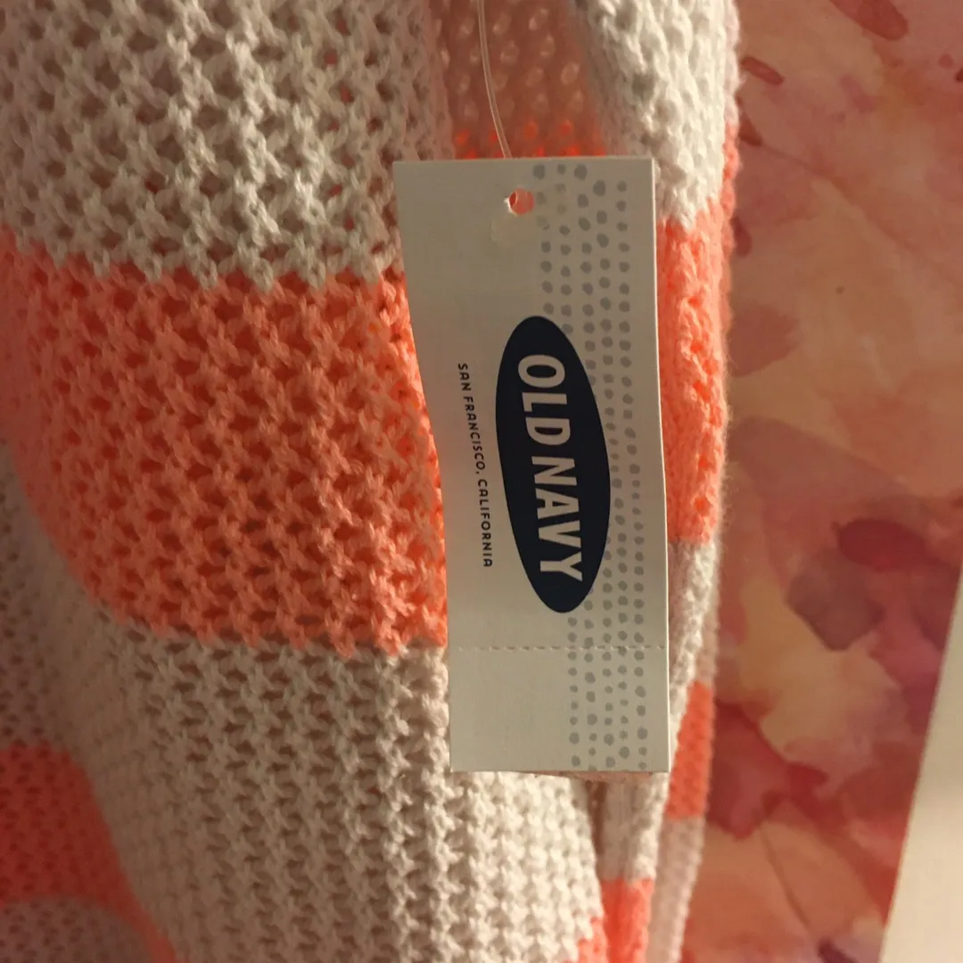 NWT Striped Pink & White Sweater  XL - Image 3