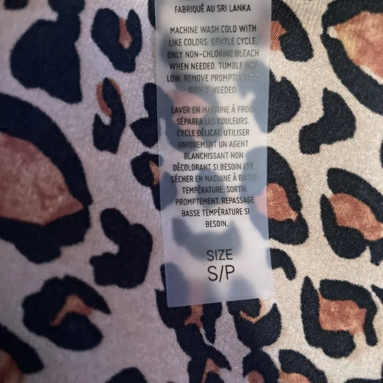 Room Service Leopard Print Button Pajama Shirt Brown - Image 6