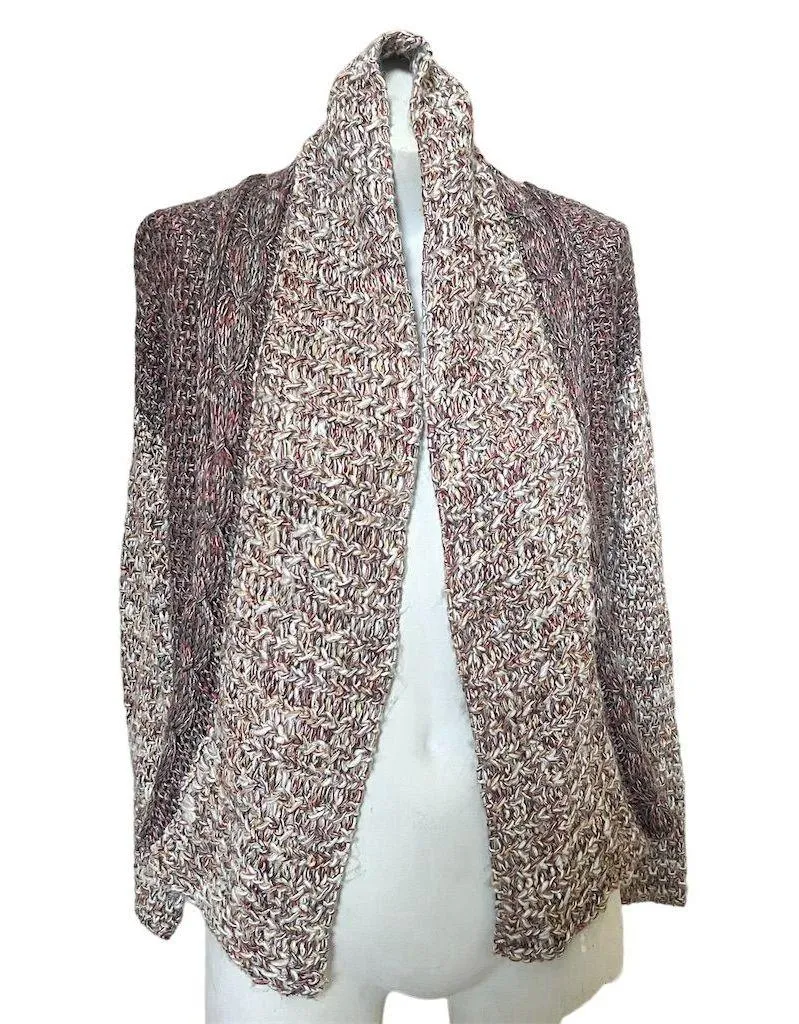 Moth by Anthropologie XS Chunky Knit Cardigan Sweater Multicolor Petite Size undefined - Image 1