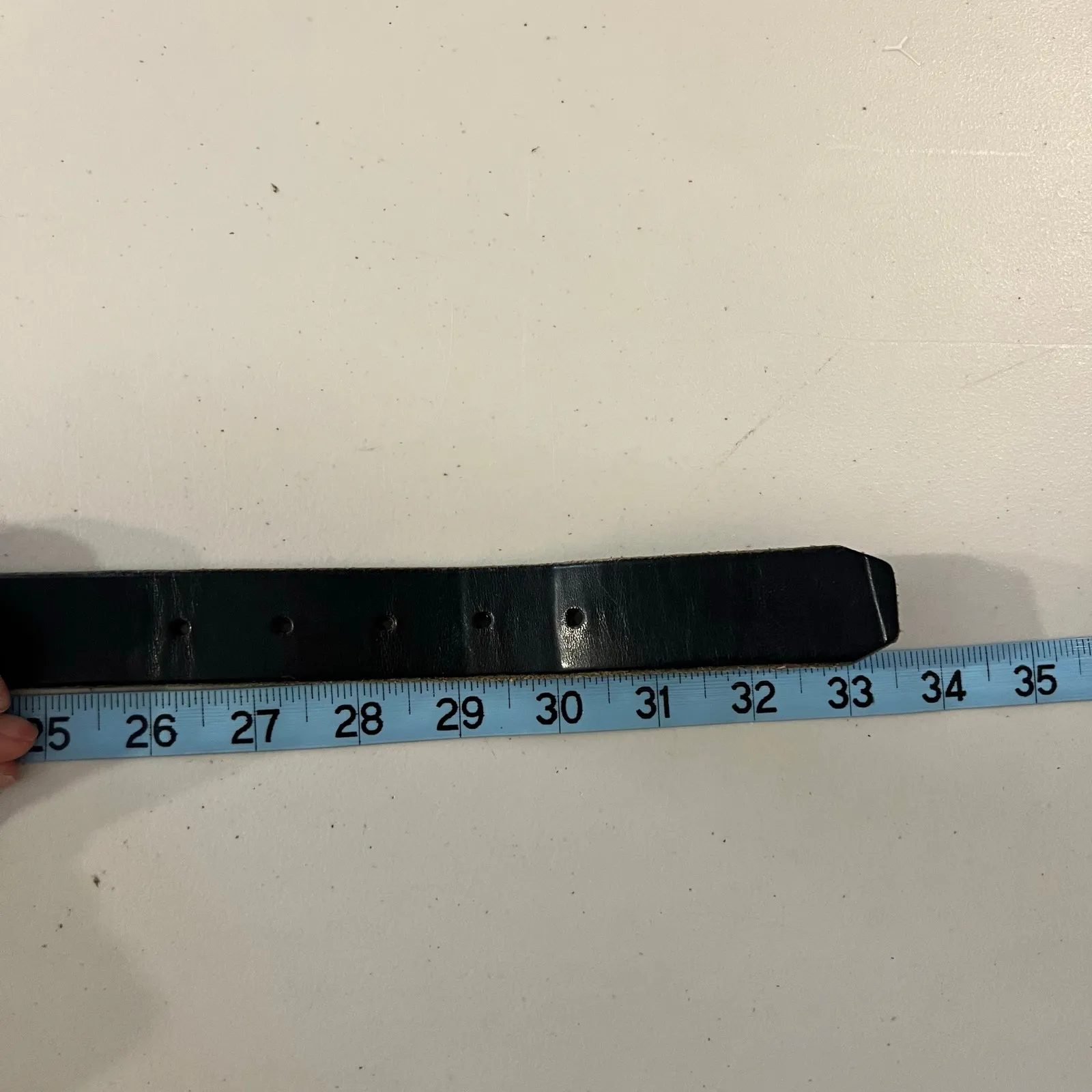 GAP Vintage Dark Brown Genuine Italian Leather Worn in Look Belt Size Small - Image 8