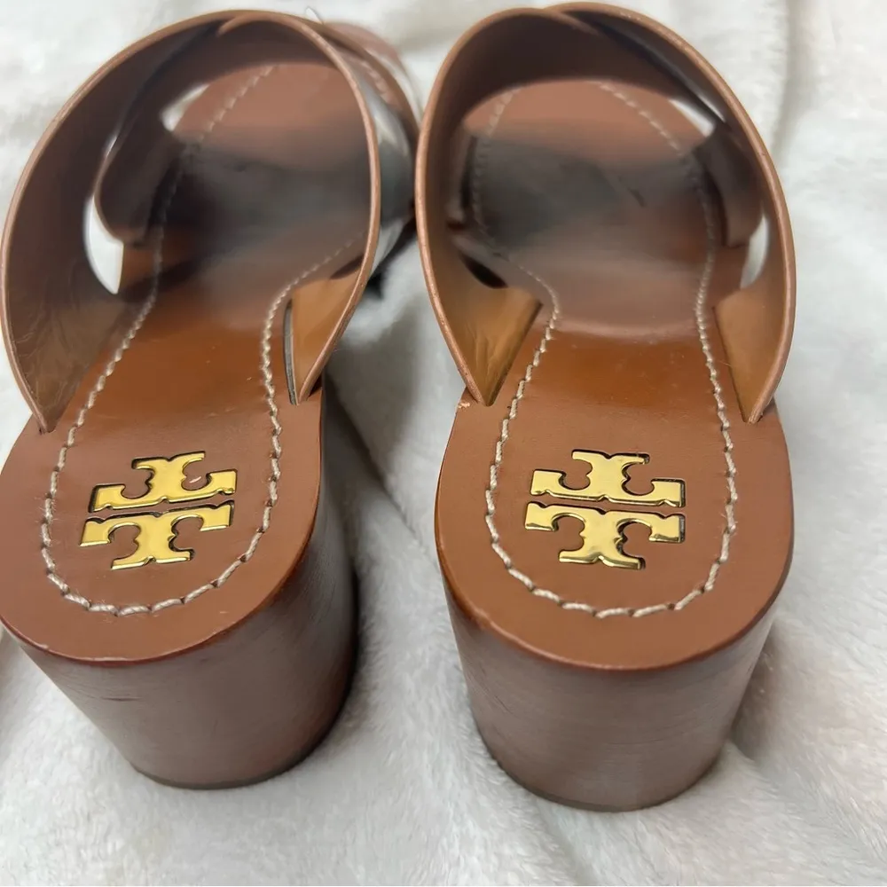 Tory Burch Montrose Criss Cross Metallic Heeled Sandals - Image 13