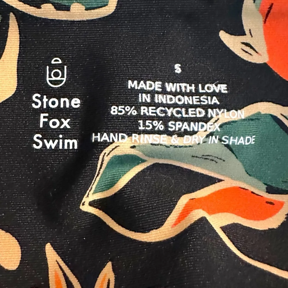 Stone Fox Swim Inez Bikini Bandeau Top in Rainbow Jungle NWT Size Small - Image 13