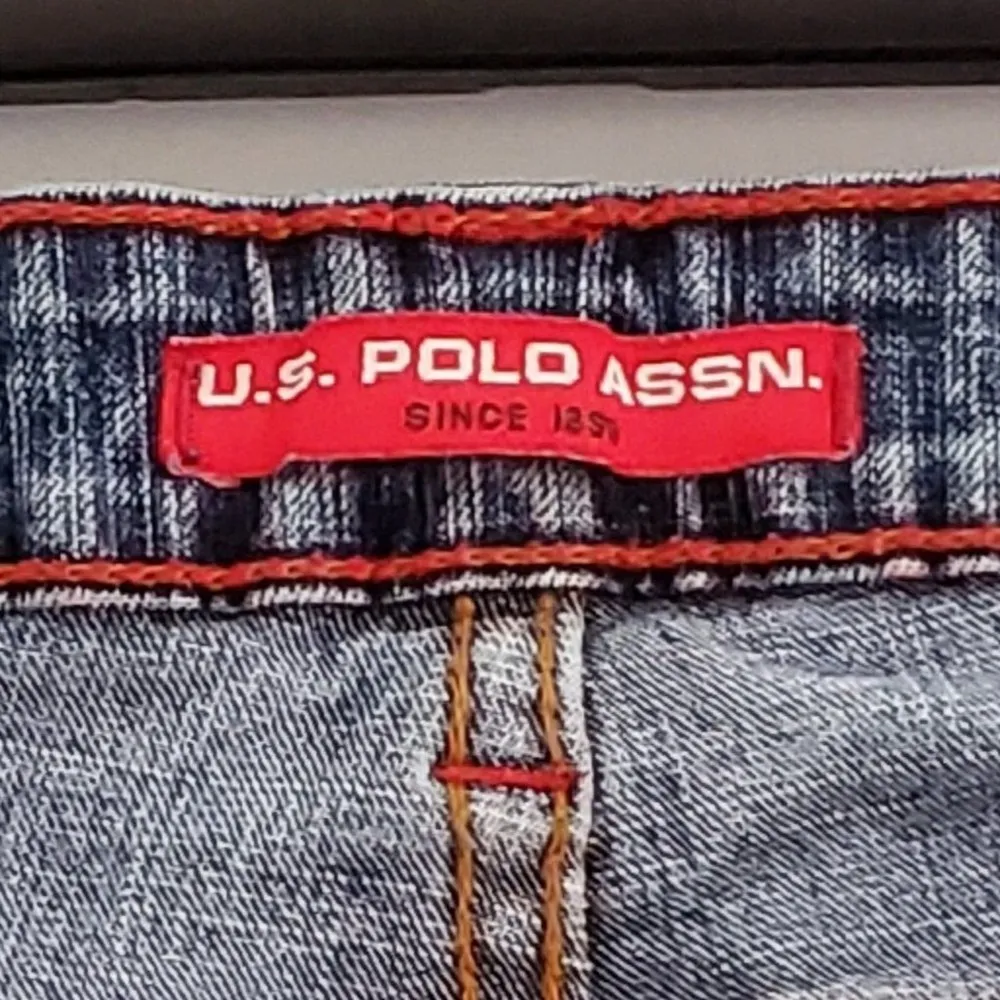 U.S. Polo Assn. Blue Straight Jeans Size 9/10 Juniors - Image 7