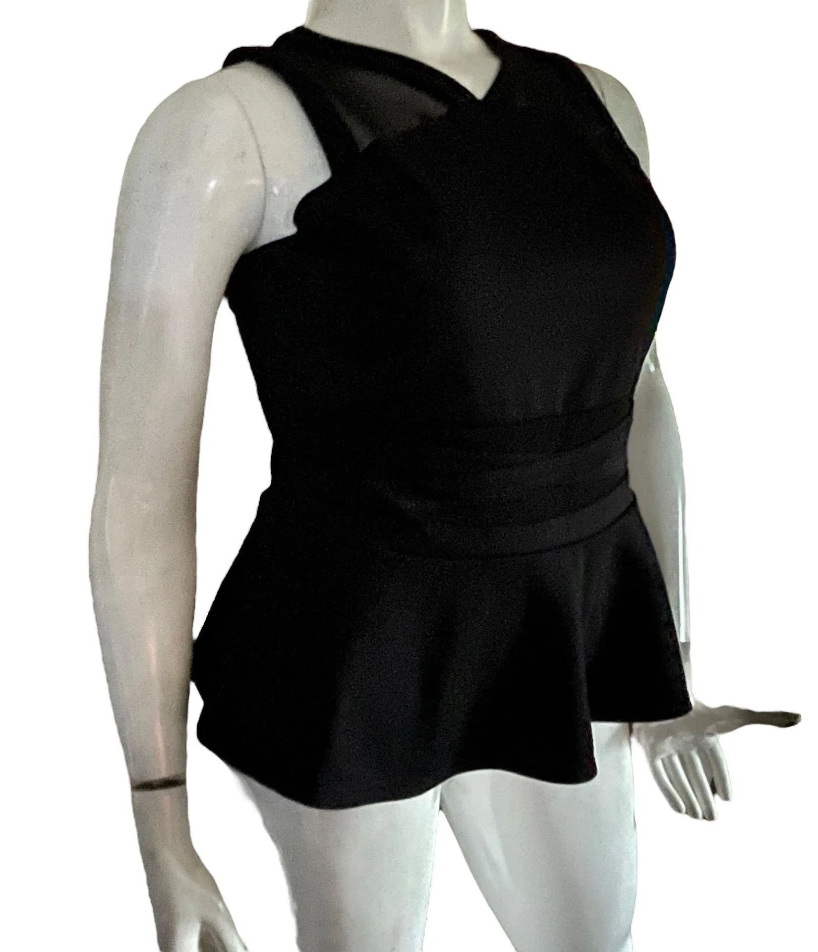 Sleeveless Peplum Top - Image 2