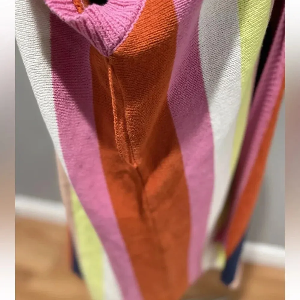 By Anthropologie Striped Kimono Rainbow Knit Cardigan ONE SIZE - Image 11