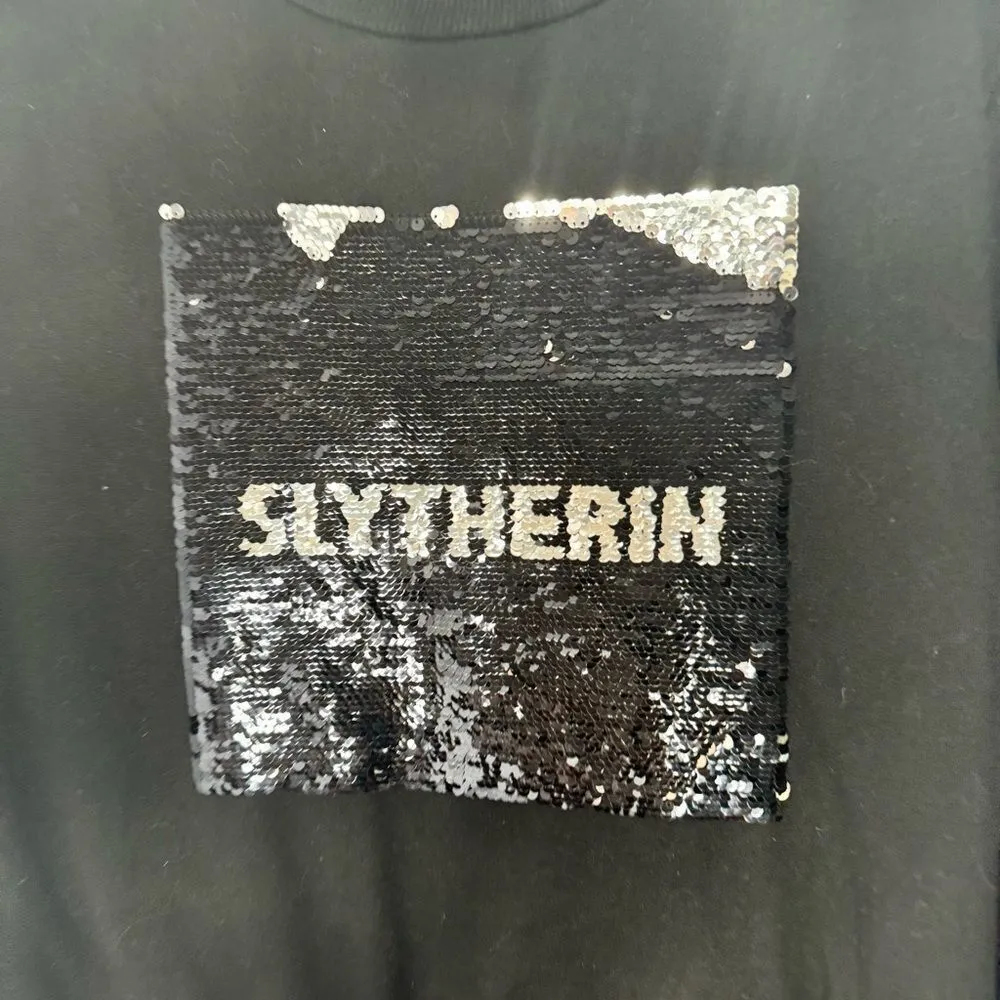Harry Potter Slytherin black sweatshirt size medium - Image 4
