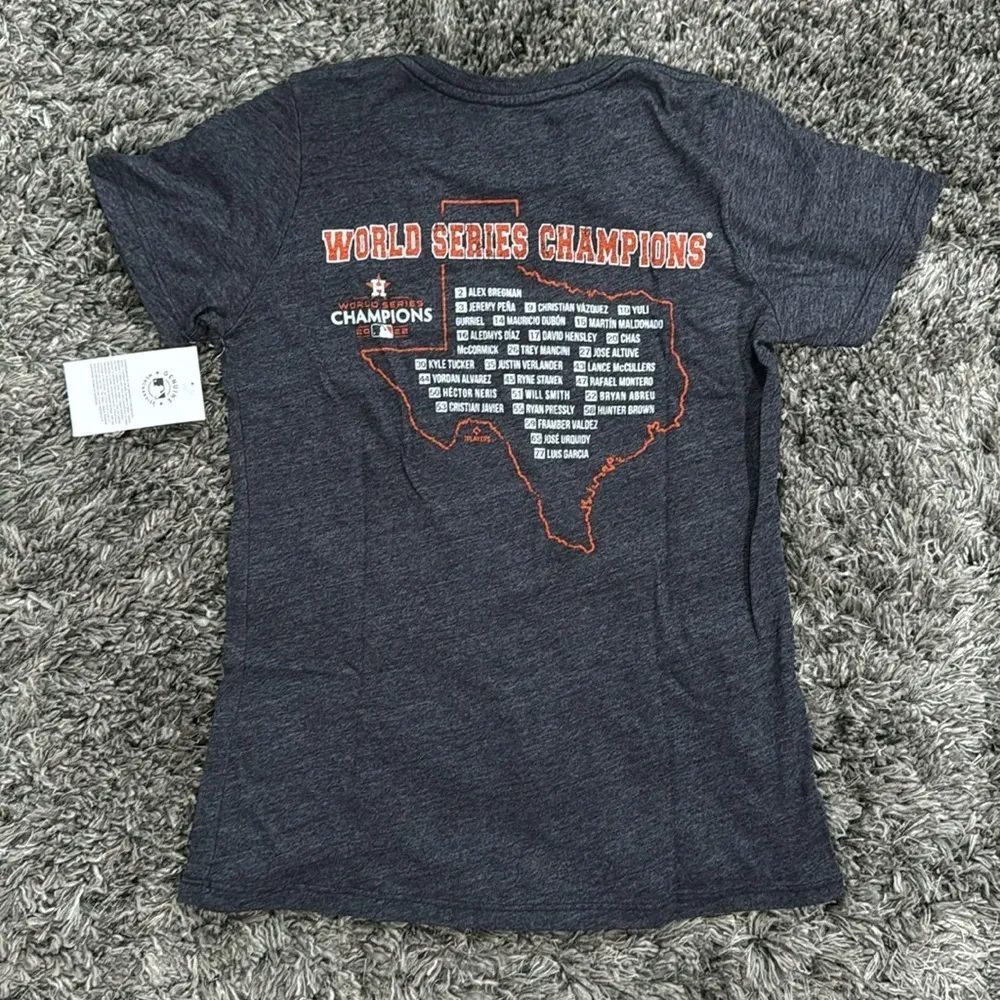 Majestic Threads Women's Navy Houston Astros 2022 World Series, Size L​​​​​​​​ Blue Size L - Image 4