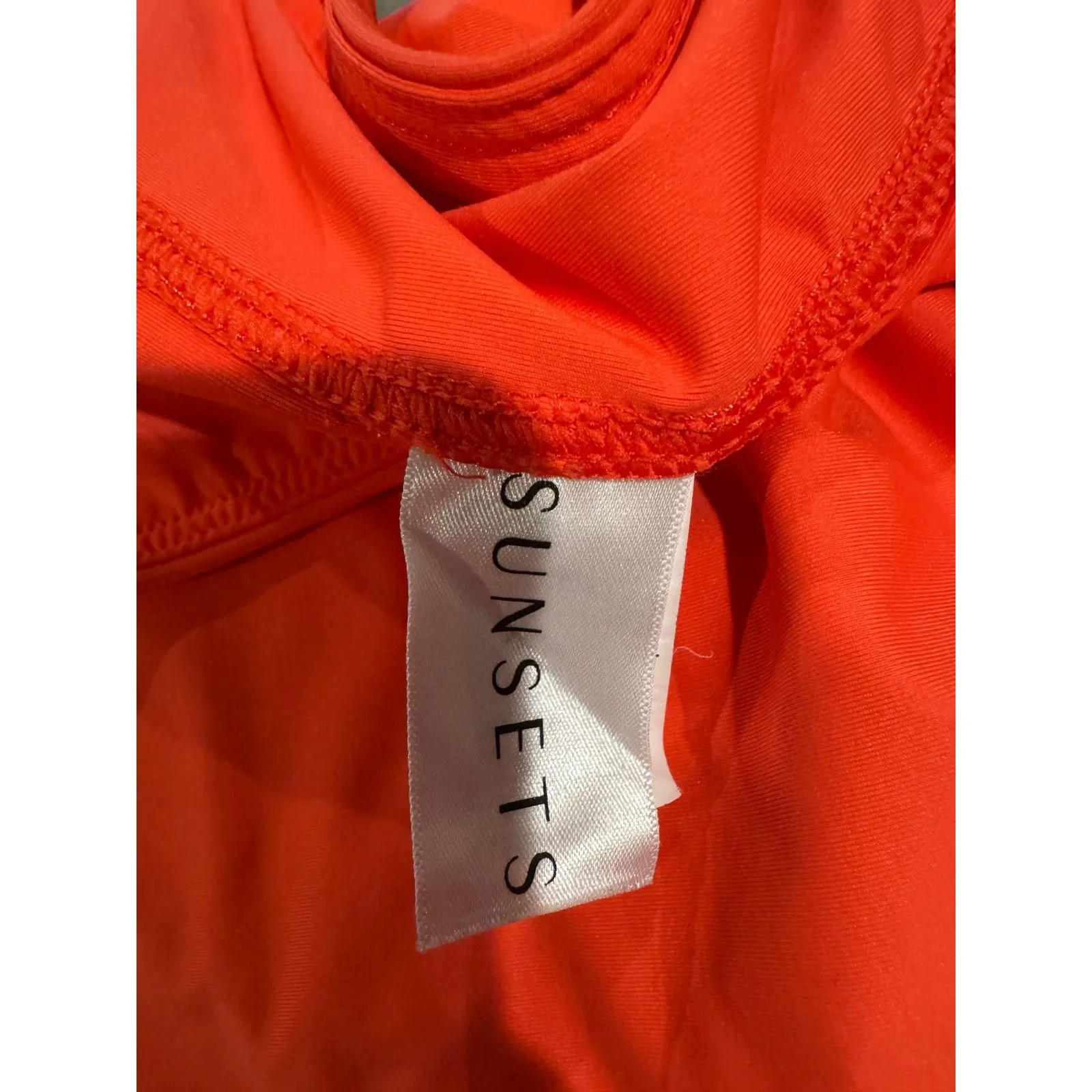 SUNSETS‎ Orange swim Athletic Skort Tennis Golf Skirt Built in Shorts Size XL - Image 4