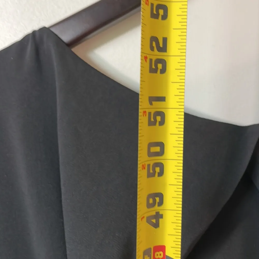 NWT Naked Zebra black Wide Legged Ruched Waist open back Jumpsuit size Large - Image 8