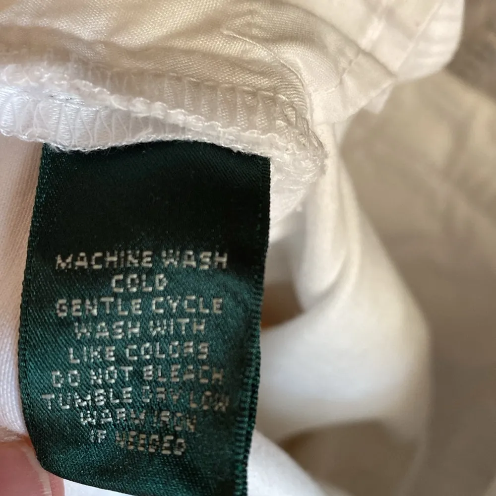 Lauren Ralph Lauren Women's Bi-Stretch Twill Shorts White Size‎ US 4 - Image 8