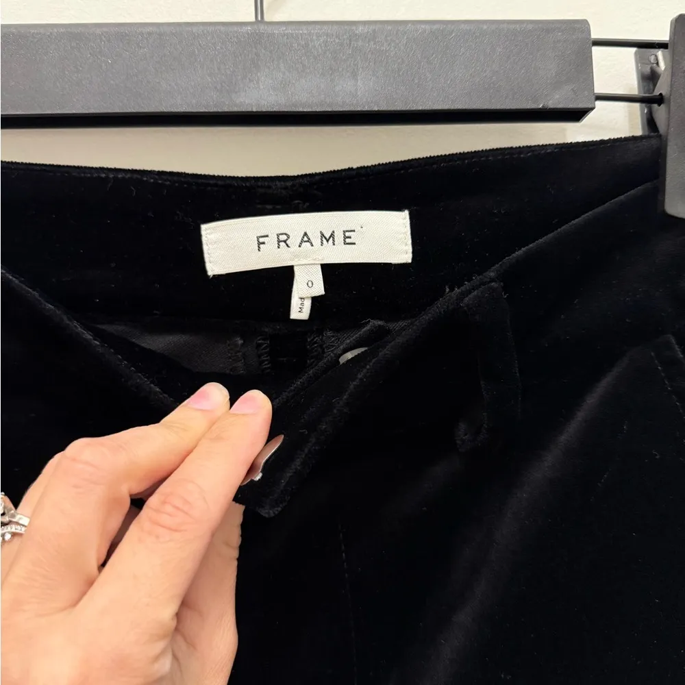 FRAME velvet cropped trousers - Image 3