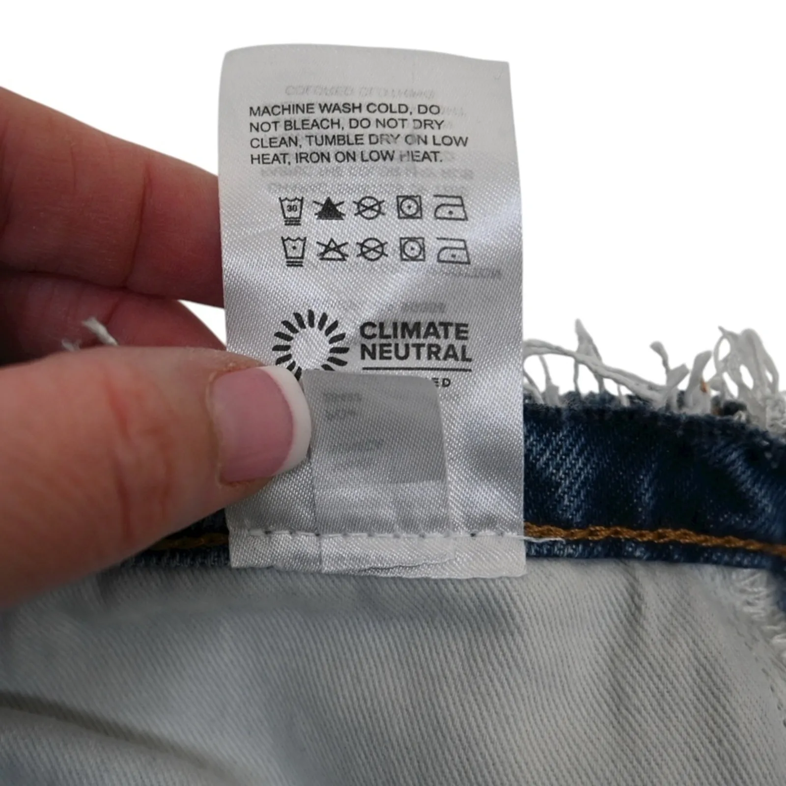 Reformation Womens 28 Mariah Cut Off Waistband Straight Jean NEW - Image 12