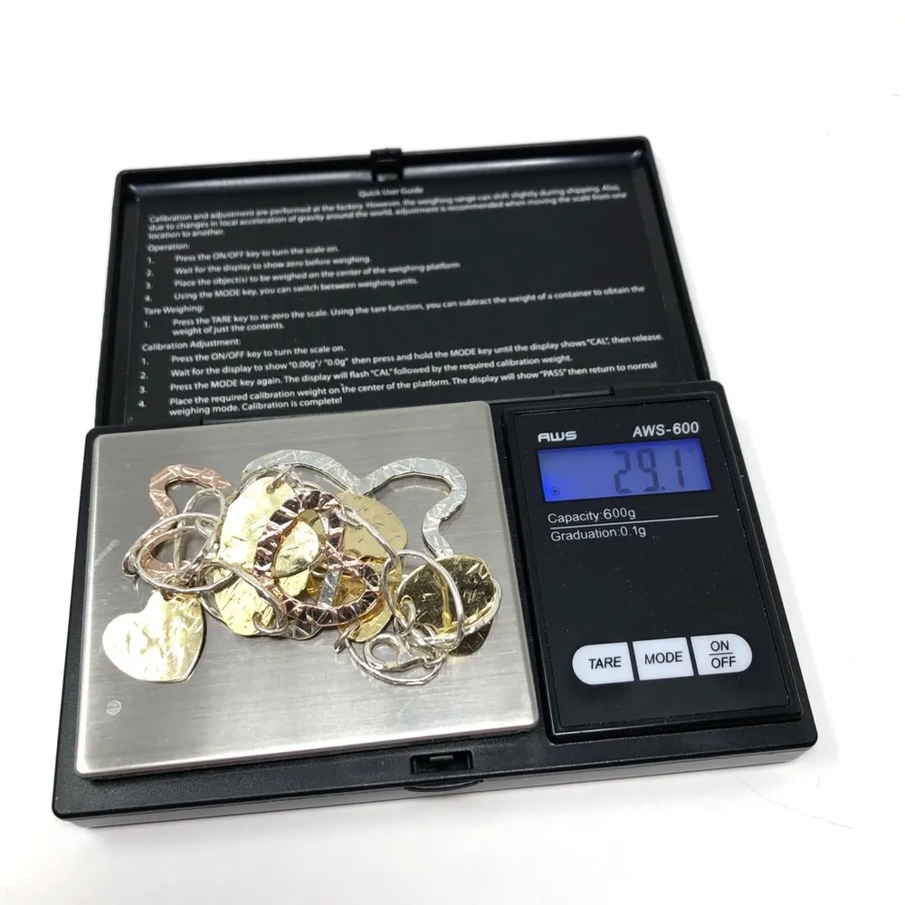 Sterling silver multicolor heart charm bracelet, 29.1g - Image 14