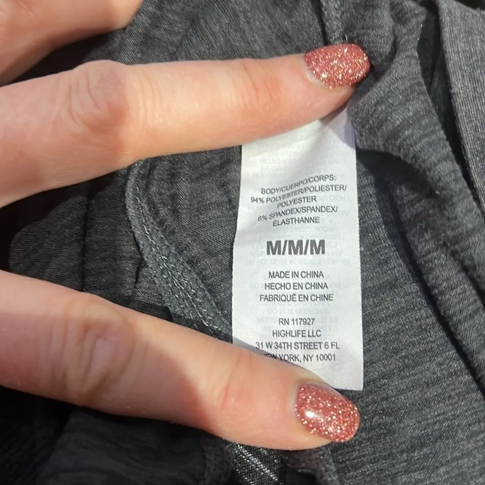 Women’s Gaiam Turtleneck Top With Intricate White Design - Image 4