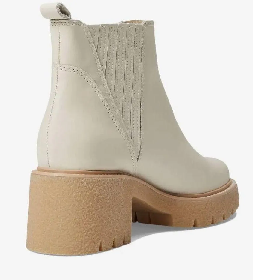 Dolce Vita Harte H20 Boots Booties With Heel Cream Ivory Size 9.5 - Image 3