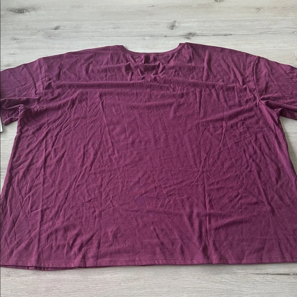 Wrangler Short Sleeve Sleep/Loungewear Amaranth Purple Paisley 4X NWT - Image 6