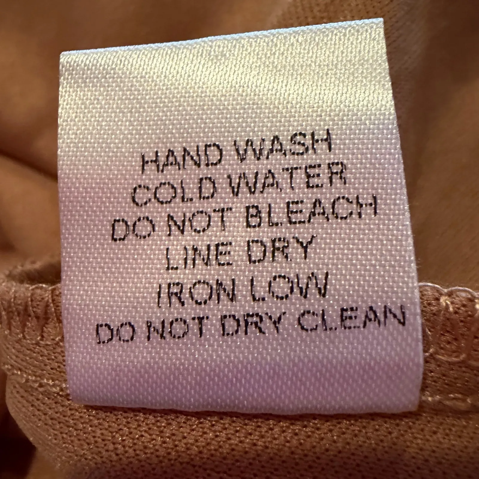 ANDTHEWHY Swiss Dot Balloon Sleeve Tie Neck Blouse Women's Large Tan Career Boho - Image 7