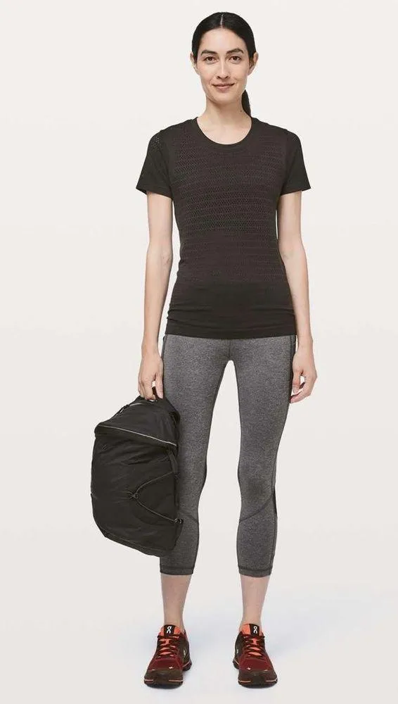 Lululemon Pace Rival Crop *22"Heathered Black / Black - Image 4