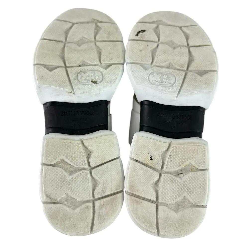 Emilio Pucci Night Glitter Multicolor Ruffle Elastic Slip-On Sneakers Shoes Sz 6 - Image 4